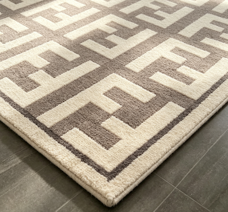 Machine Washable Living Room Rug, Stain Resistant Non-Slip Carpet for High Traffic Areas
