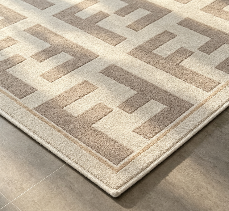 Ultra Plush Shaggy Faux Fur Living Room Rug, Comfortable Thick Fluffy Floor Carpet